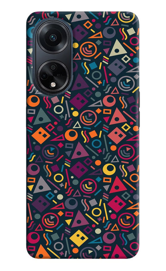 Geometric Abstract Oppo F23 Hard Case Back Cover by Casekaro