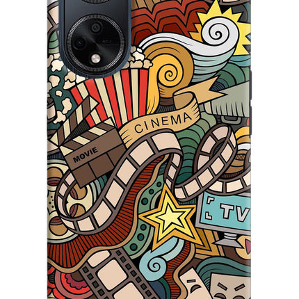 Cinema Abstract Oppo F23 Hard Case Back Cover by Casekaro