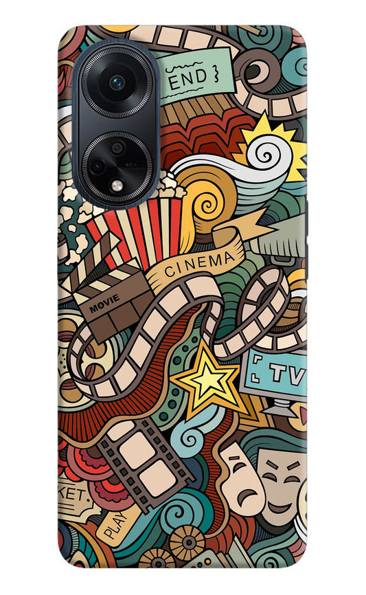 Cinema Abstract Oppo F23 Hard Case Back Cover by Casekaro