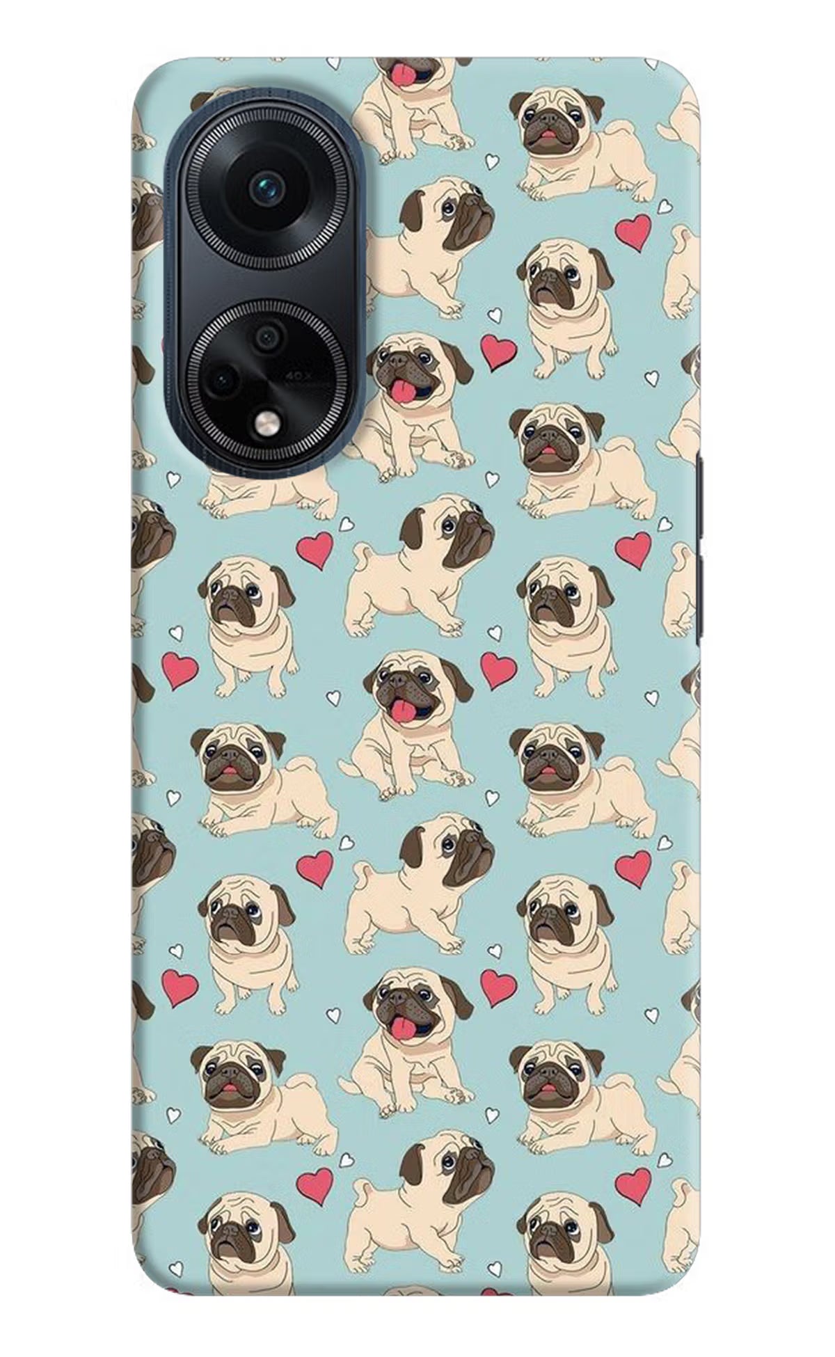 Pug Dog Oppo F23 Hard Case Back Cover by Casekaro