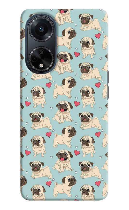 Pug Dog Oppo F23 Hard Case Back Cover by Casekaro