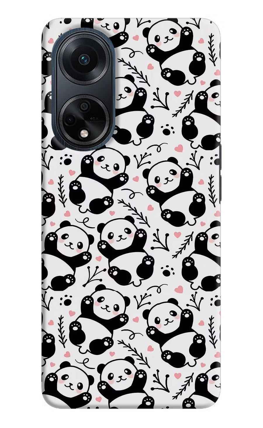 Cute Panda Oppo F23 Back Cover, Hard case