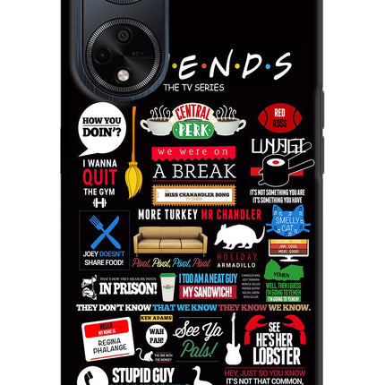 FRIENDS Oppo F23 Hard Case Back Cover by Casekaro
