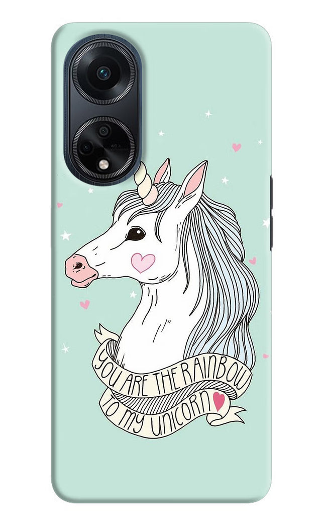 Unicorn Wallpaper Oppo F23 Hard Case Back Cover by Casekaro