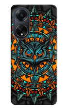 Angry Owl Art Oppo F23 Hard Case Back Cover by Casekaro