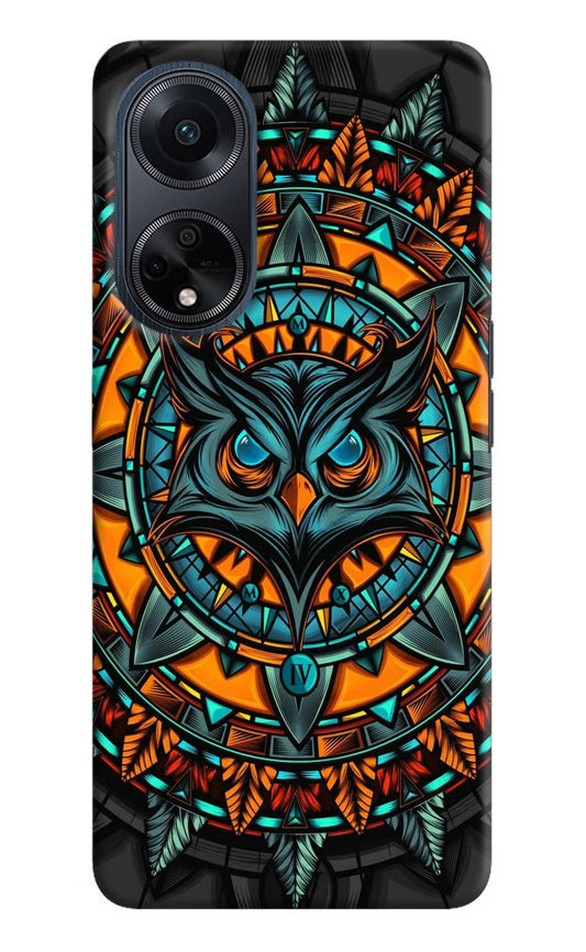 Angry Owl Art Oppo F23 Hard Case Back Cover by Casekaro
