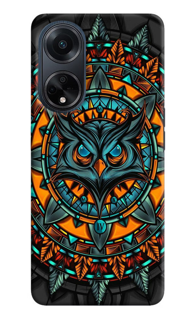 Angry Owl Art Oppo F23 Hard Case Back Cover by Casekaro