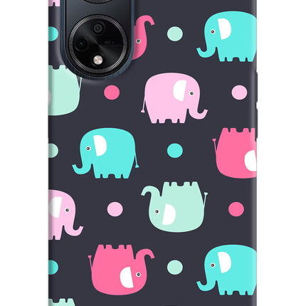Elephants Oppo F23 Hard Case Back Cover by Casekaro