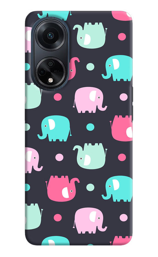 Elephants Oppo F23 Hard Case Back Cover by Casekaro