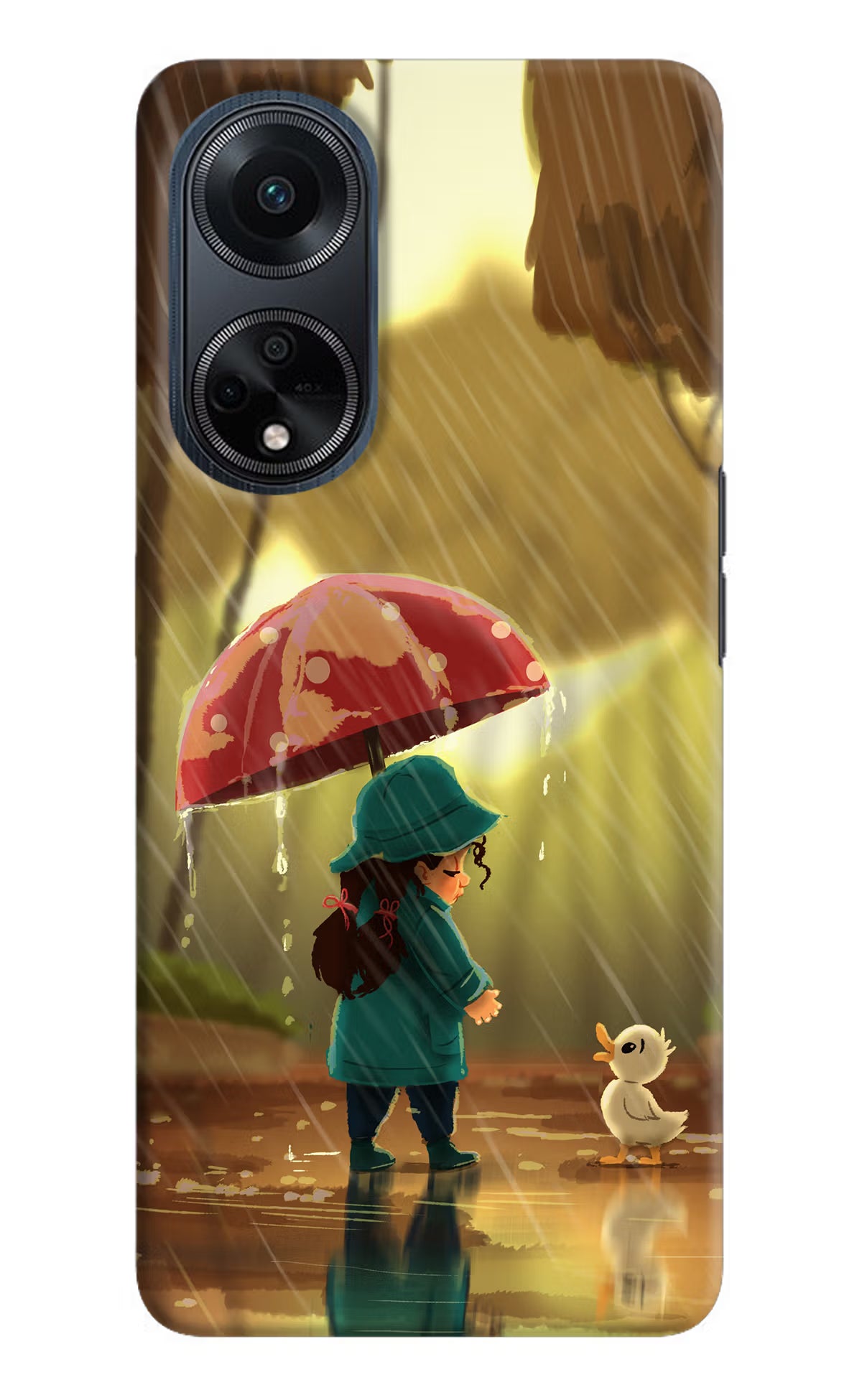 Rainy Day Oppo F23 Hard Case Back Cover by Casekaro