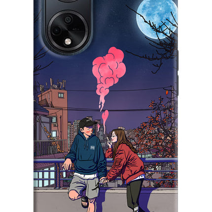 Chilling Couple Oppo F23 Hard Case Back Cover by Casekaro