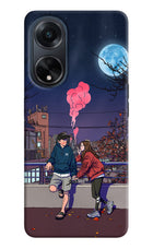 Chilling Couple Oppo F23 Hard Case Back Cover by Casekaro