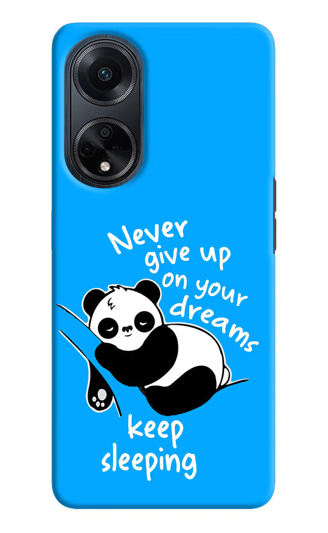 Keep Sleeping Oppo F23 Hard Case Back Cover by Casekaro