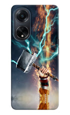 Thor Hammer Mjolnir Oppo F23 Hard Case Back Cover by Casekaro
