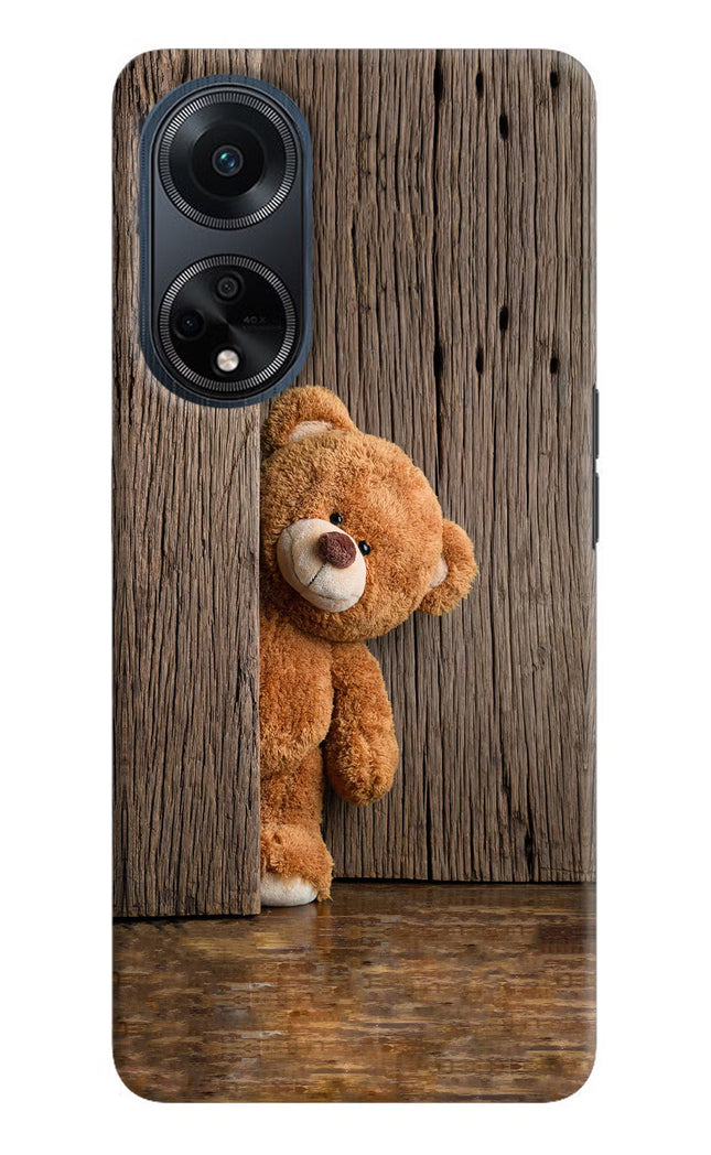 Teddy Wooden Oppo F23 Hard Case Back Cover by Casekaro