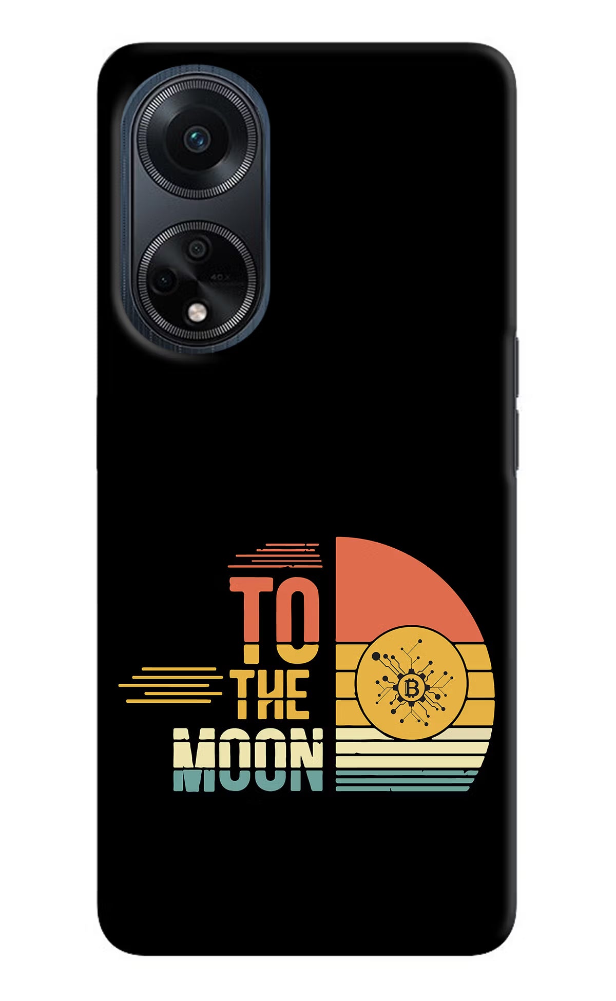 To the Moon Oppo F23 Hard Case Back Cover by Casekaro