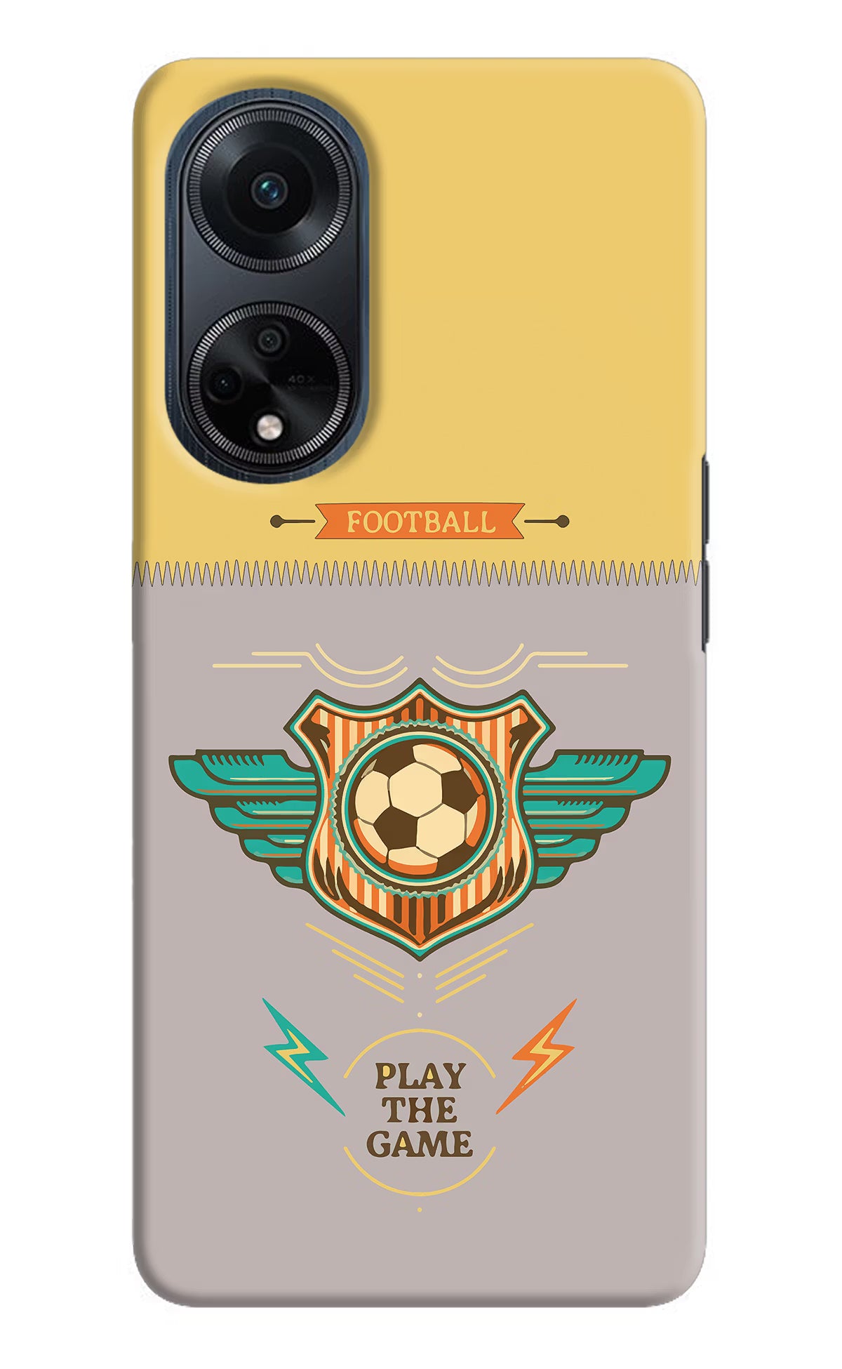Football Oppo F23 Hard Case Back Cover by Casekaro