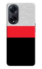Tri Color Pattern Oppo F23 Hard Case Back Cover by Casekaro