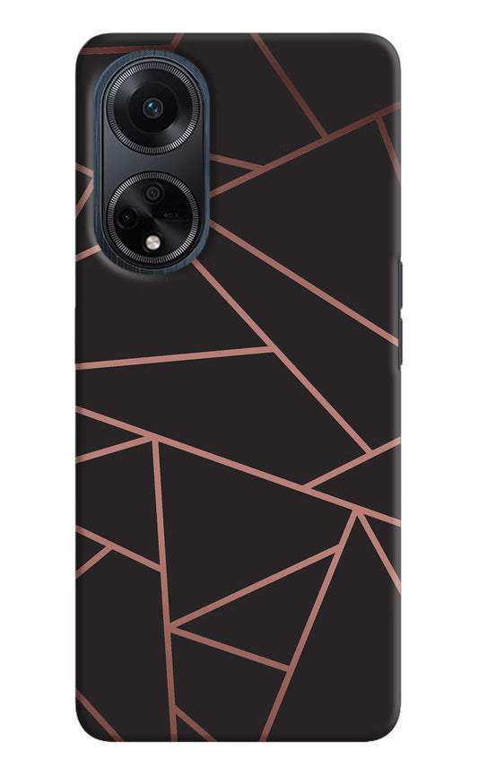 Geometric Pattern Oppo F23 Hard Case Back Cover by Casekaro