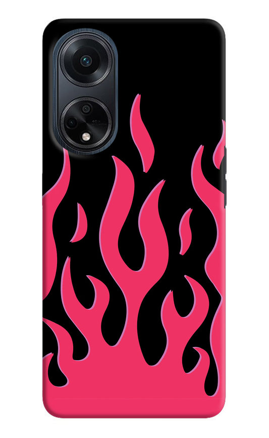 Fire Flames Oppo F23 Hard Case Back Cover by Casekaro