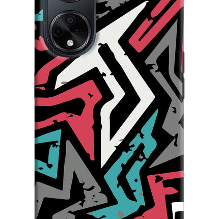Geometric Graffiti Oppo F23 Hard Case Back Cover by Casekaro