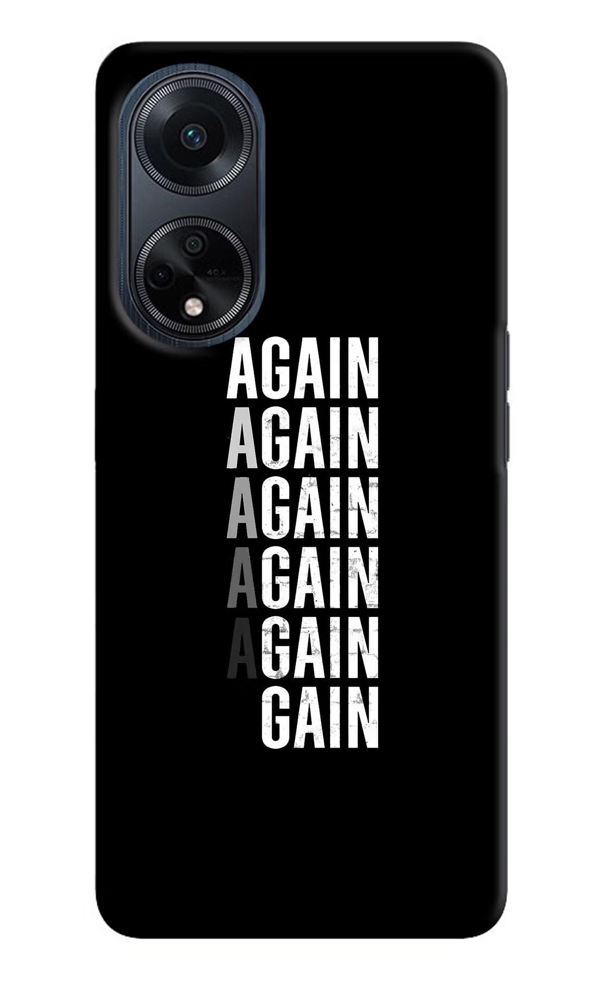 Again Again Gain Oppo F23 Hard Case Back Cover by Casekaro