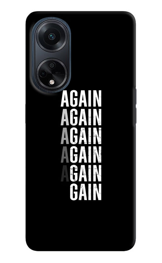 Again Again Gain Oppo F23 Hard Case Back Cover by Casekaro