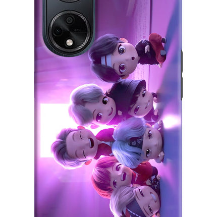 BTS Chibi Oppo F23 Hard Case Back Cover by Casekaro