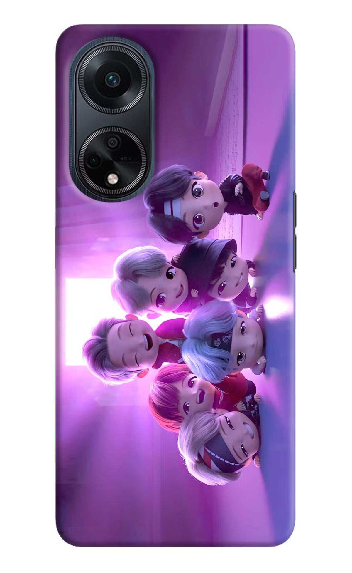 BTS Chibi Oppo F23 Hard Case Back Cover by Casekaro