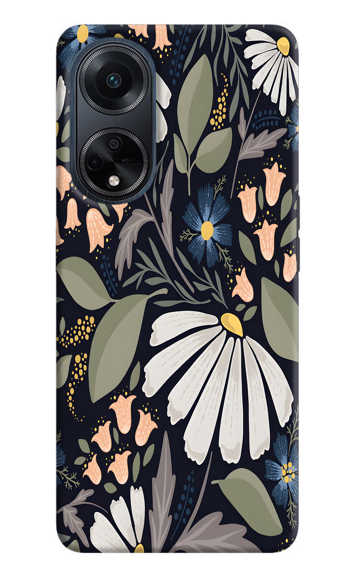 Flowers Art Oppo F23 Hard Case Back Cover by Casekaro