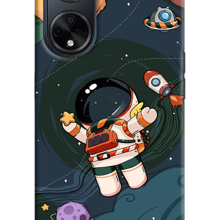 Cartoon Astronaut Oppo F23 Hard Case Back Cover by Casekaro