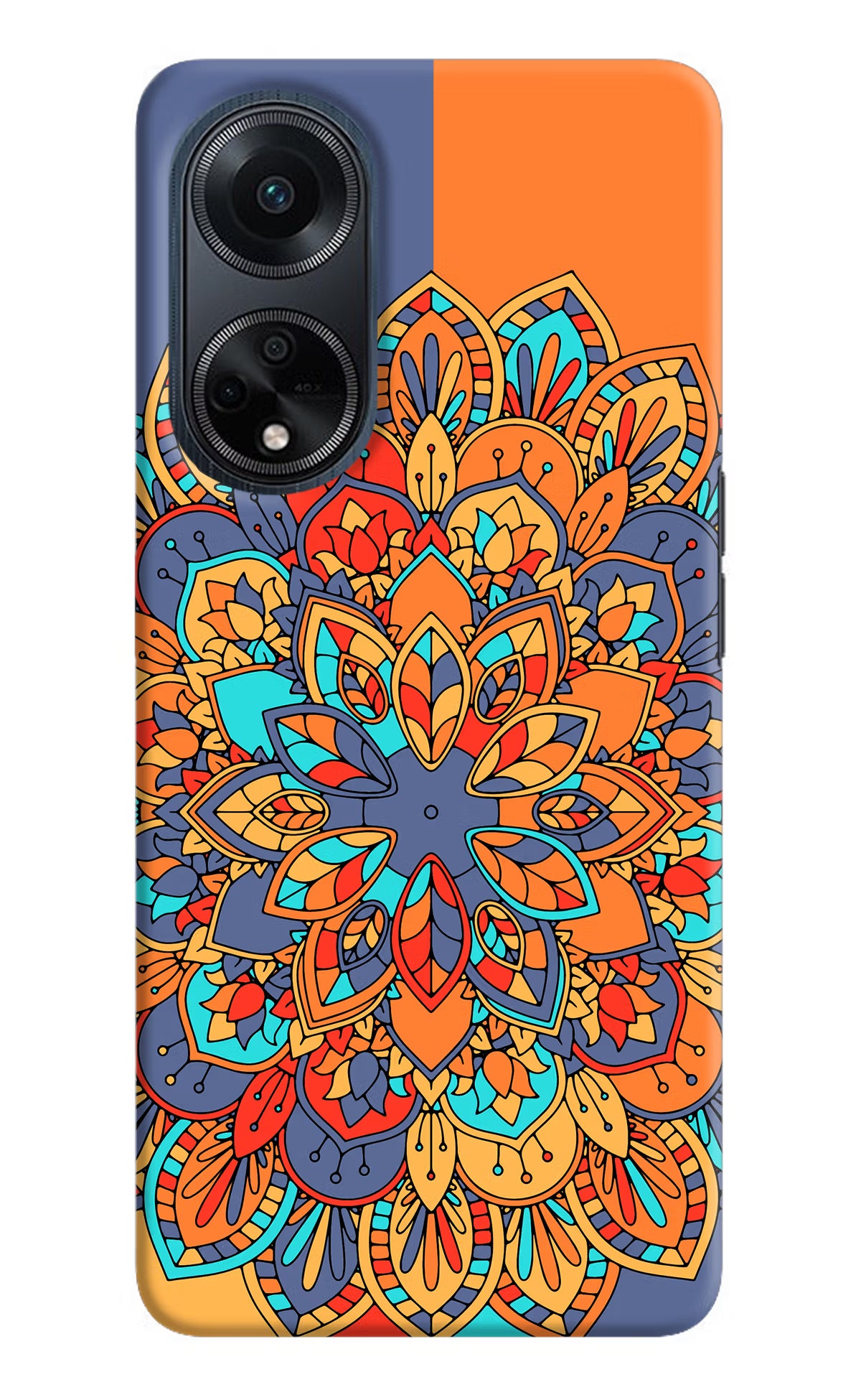 Color Mandala Oppo F23 Hard Case Back Cover by Casekaro