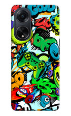 Game Doodle Oppo F23 Hard Case Back Cover by Casekaro