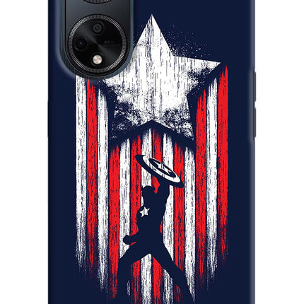 Captain America Marvel Art Oppo F23 Hard Case Back Cover by Casekaro