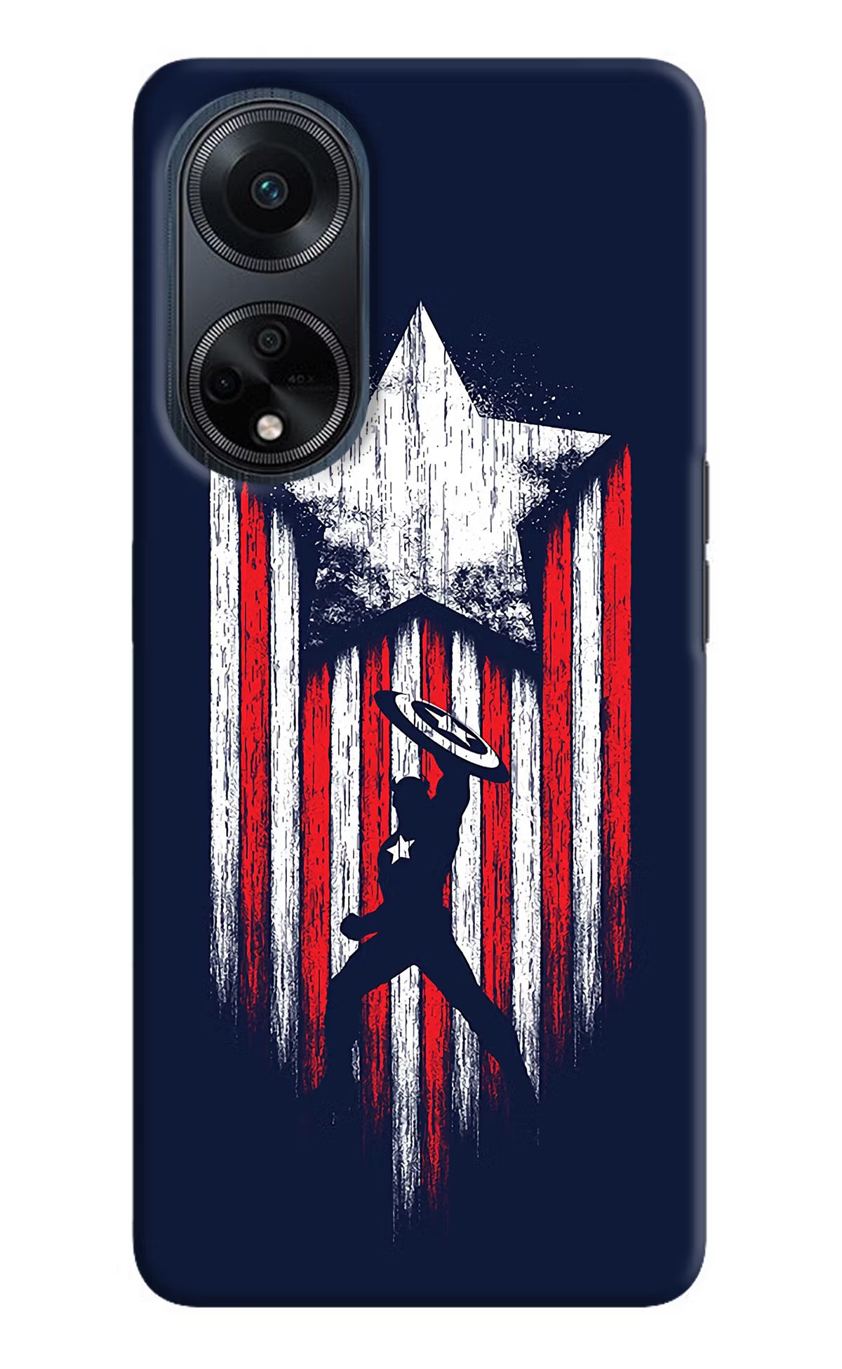 Captain America Marvel Art Oppo F23 Hard Case Back Cover by Casekaro