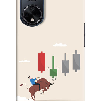 Bull Trading Momentum Oppo F23 Hard Case Back Cover by Casekaro