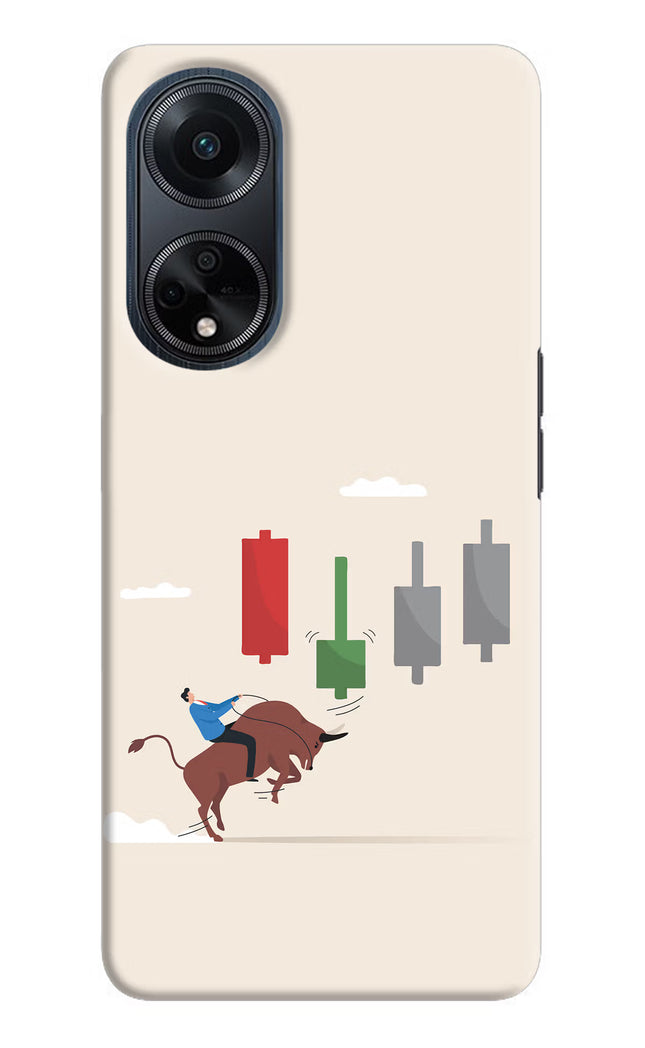 Bull Trading Momentum Oppo F23 Hard Case Back Cover by Casekaro
