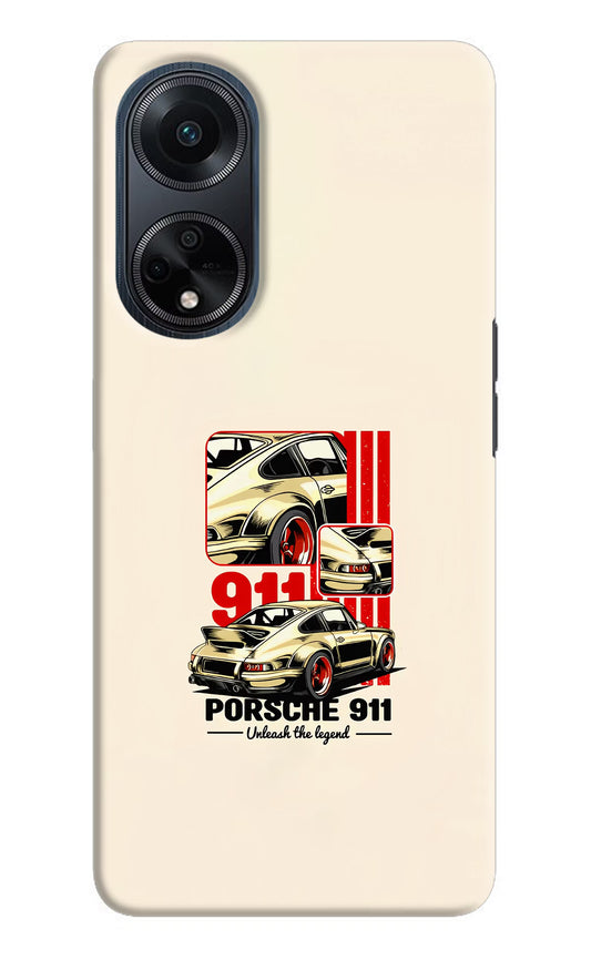 Classic Porsche 911 Oppo F23 Hard Case Back Cover by Casekaro