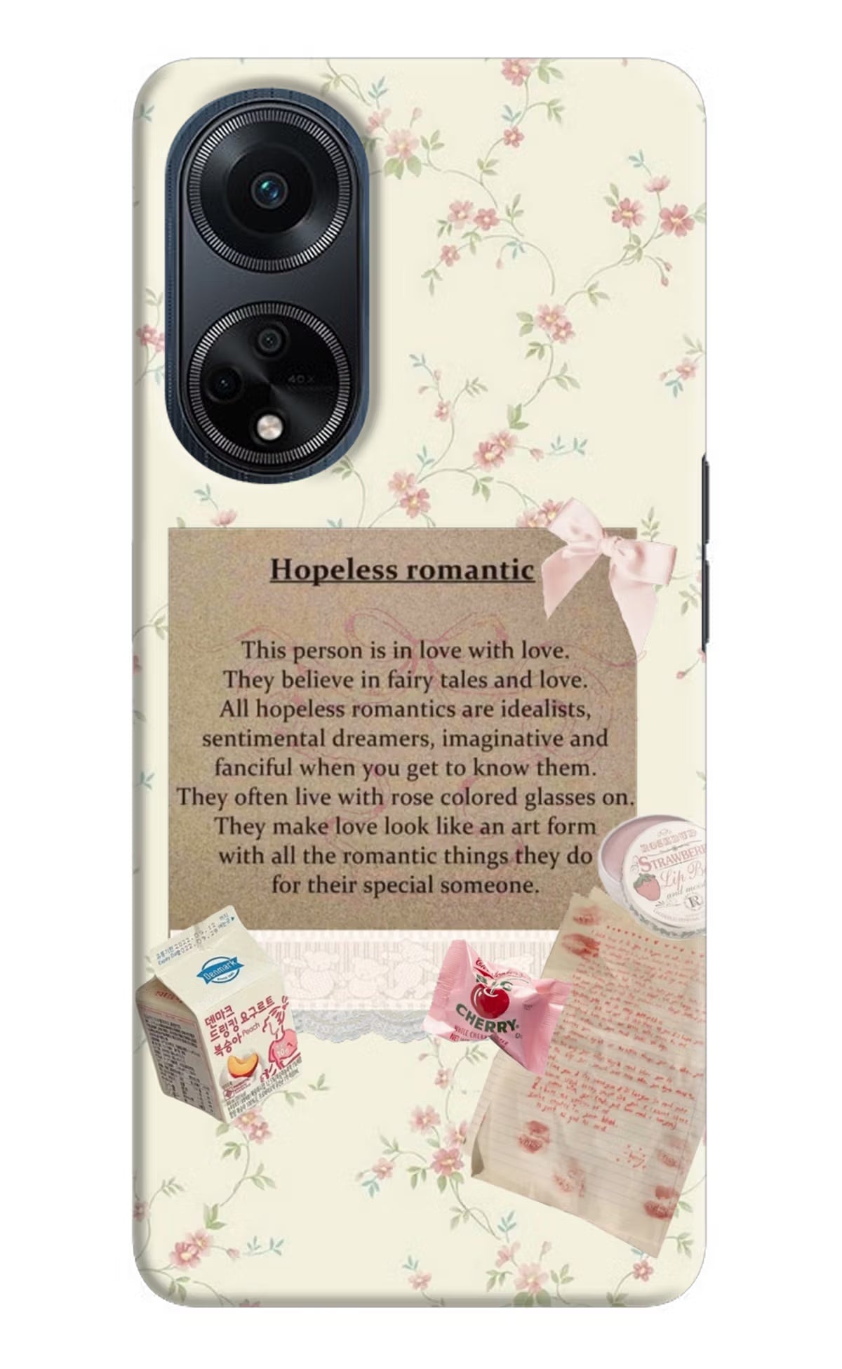 Hopeless Romantic Oppo F23 Hard Case Back Cover by Casekaro