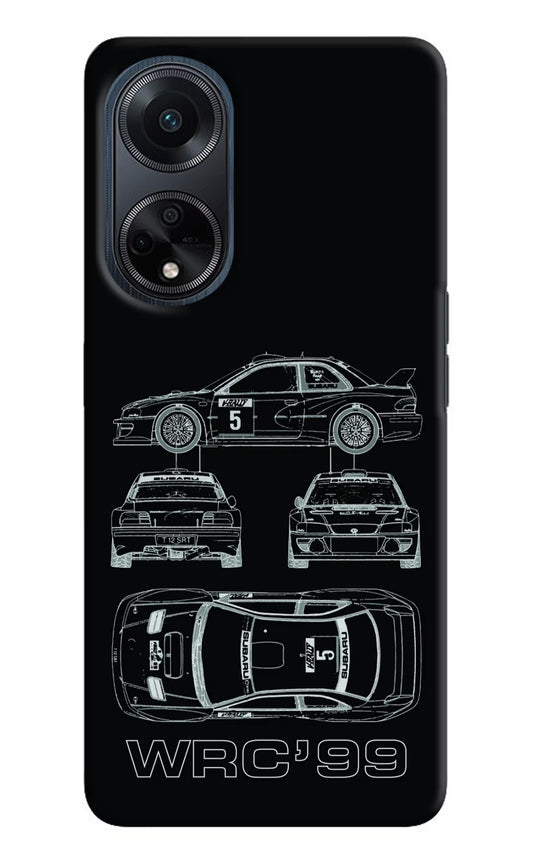 WRC'99 Oppo F23 Hard Case Back Cover by Casekaro