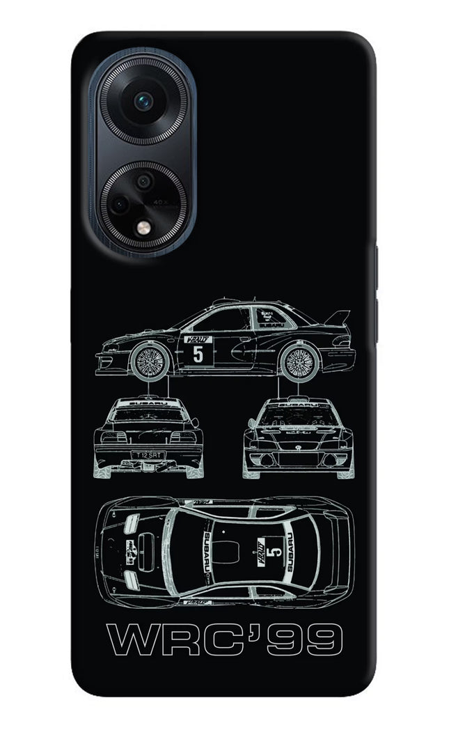WRC'99 Oppo F23 Hard Case Back Cover by Casekaro