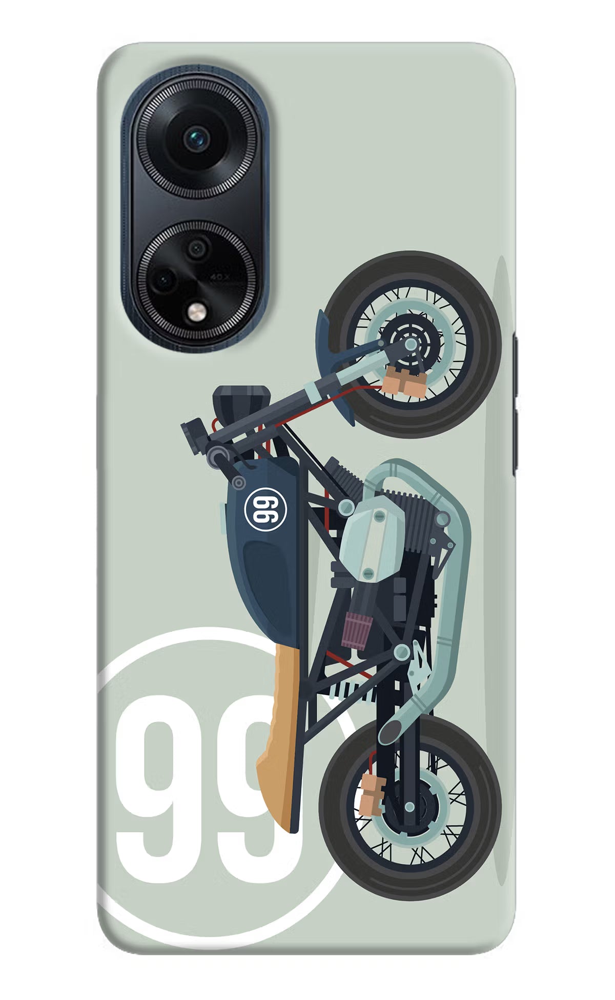 Classic Cafe Racer 99 Oppo F23 Hard Case Back Cover by Casekaro