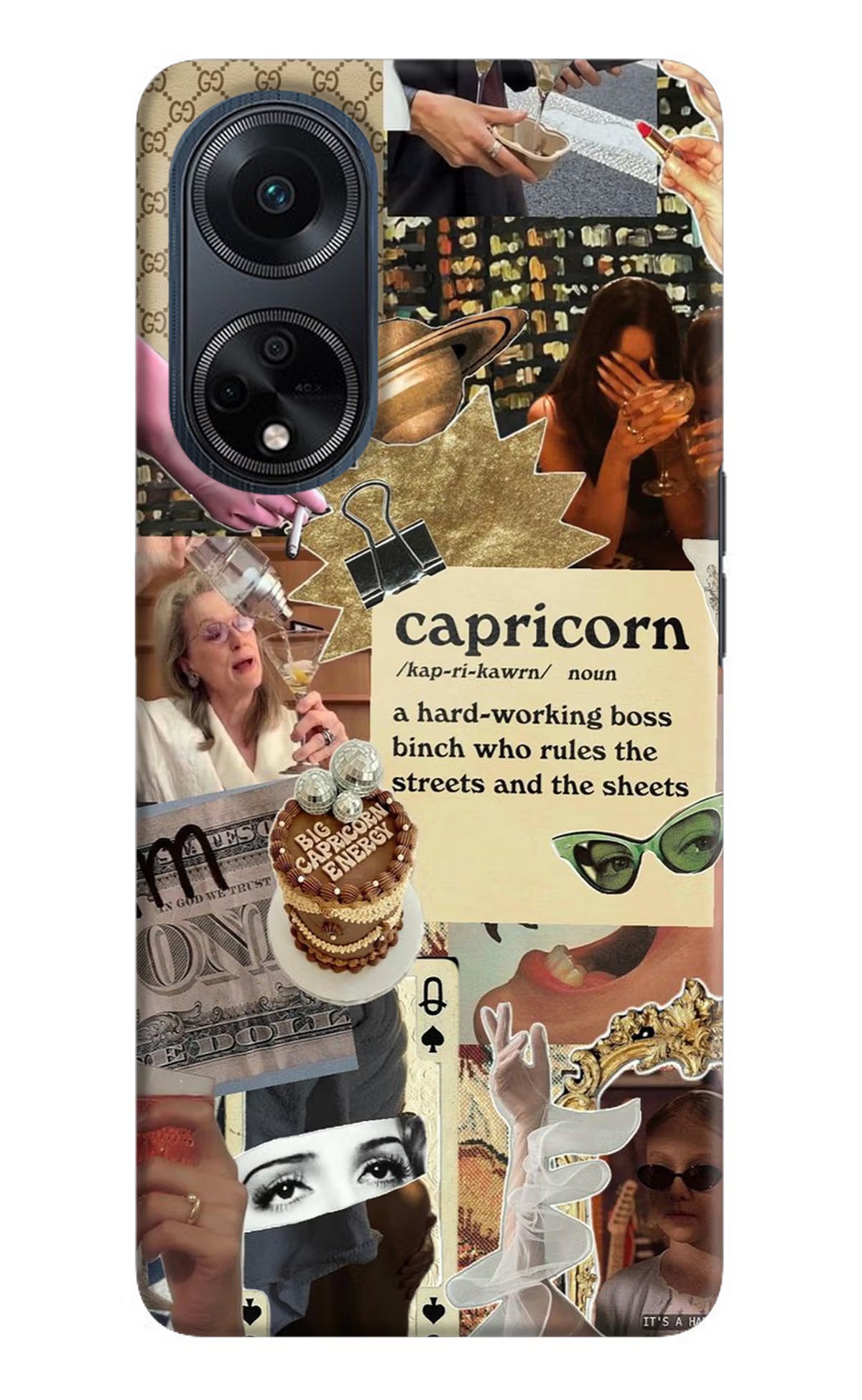 Capricorn Zodiac Oppo F23 Hard Case Back Cover by Casekaro