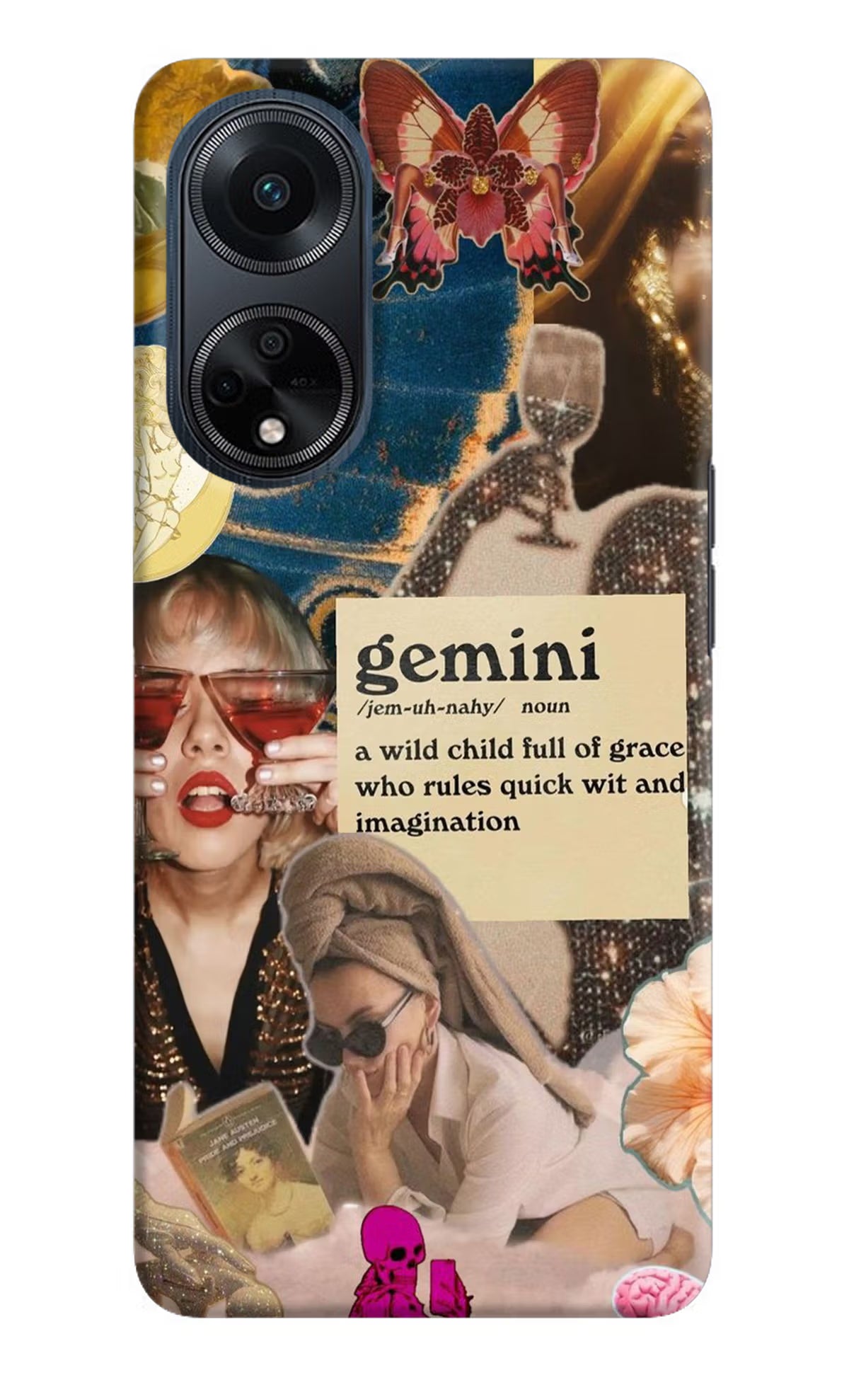 Gemini Zodiac Oppo F23 Hard Case Back Cover by Casekaro