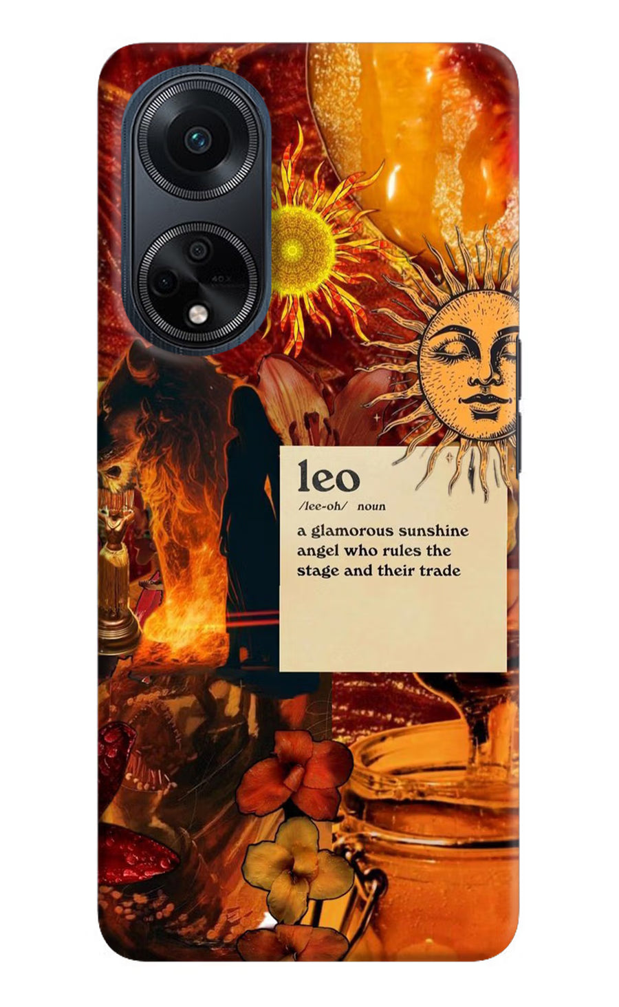 Leo Zodiac Oppo F23 Back Cover, Hard case