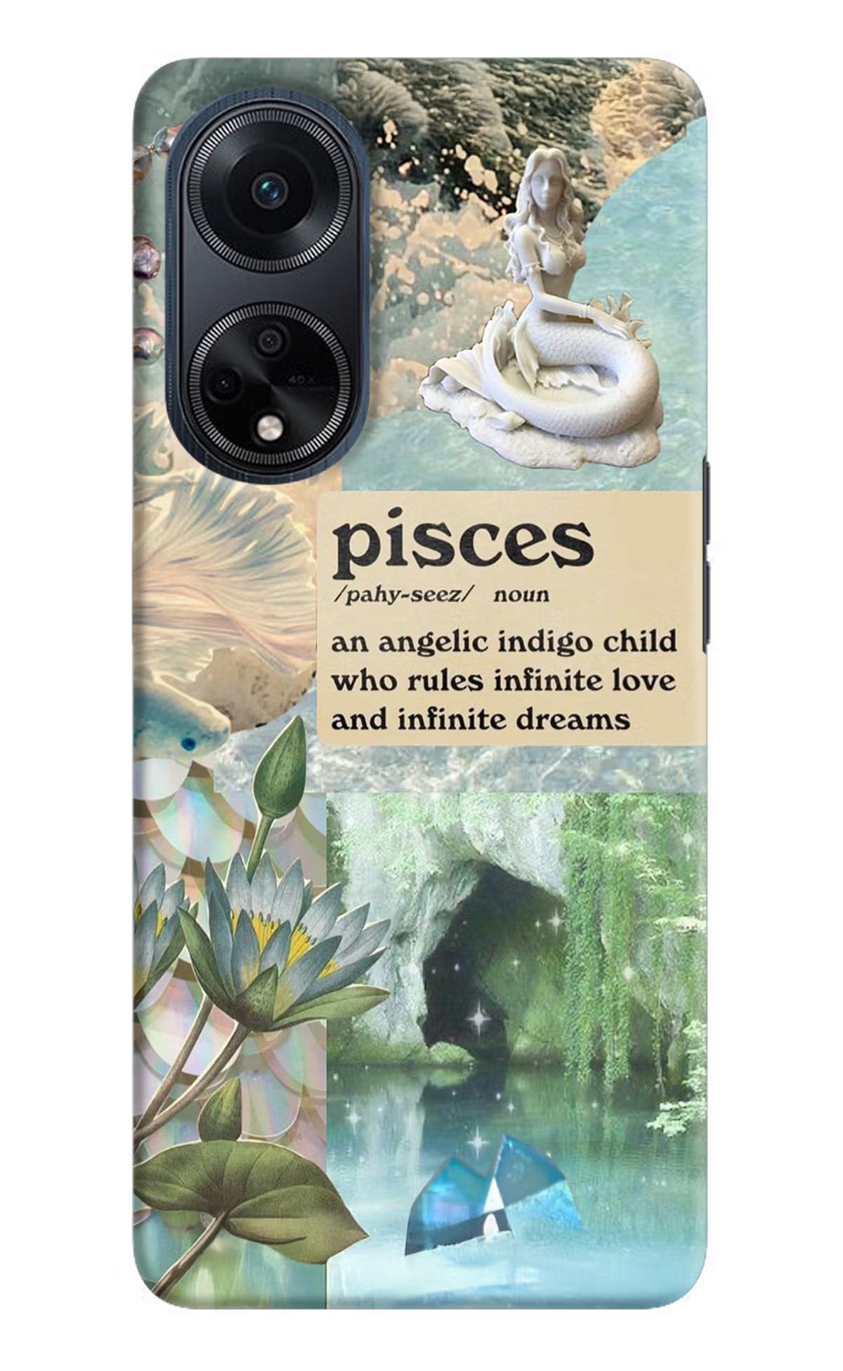 Pisces Zodiac Oppo F23 Hard Case Back Cover by Casekaro