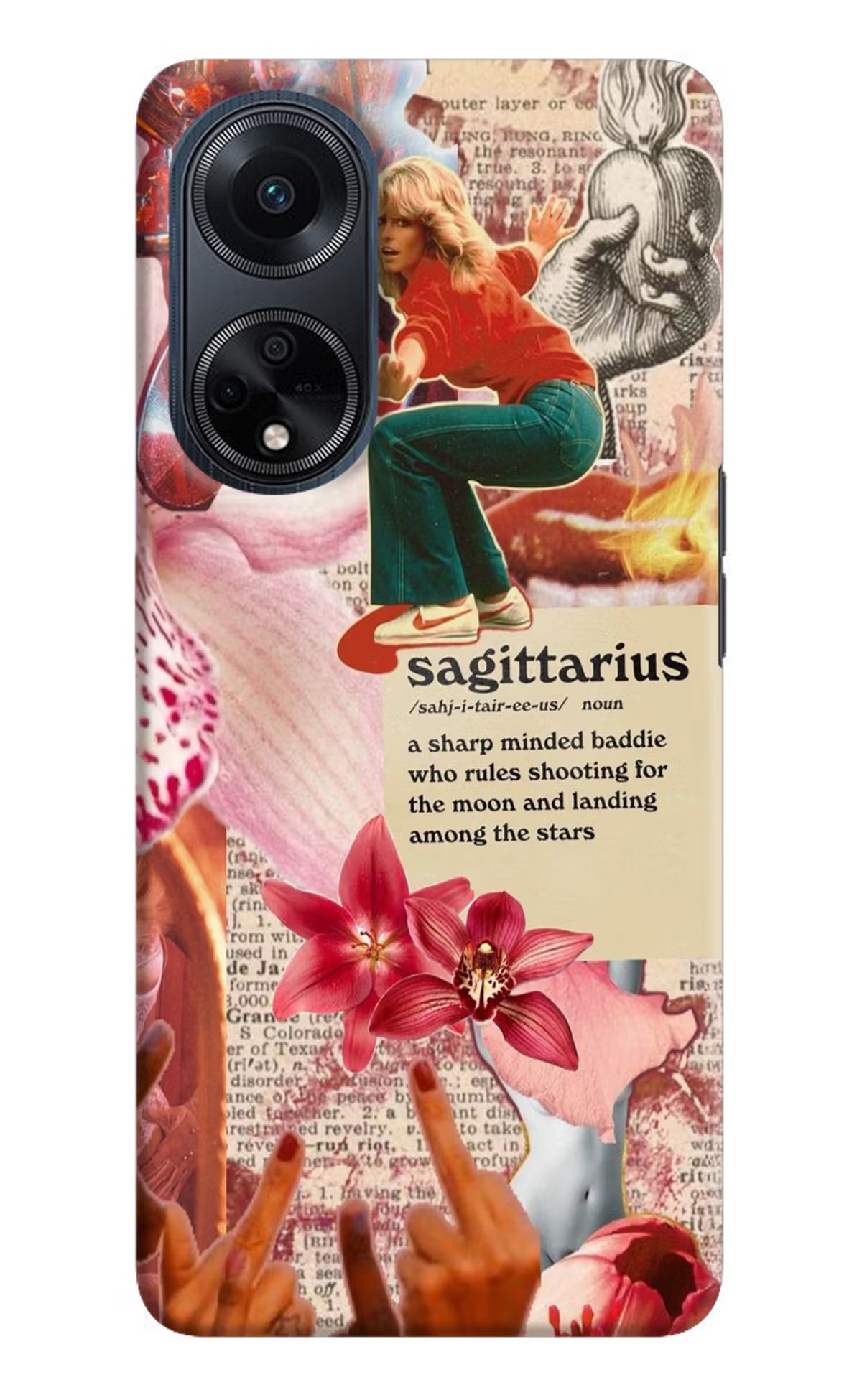 Sagittarius Zodiac Oppo F23 Hard Case Back Cover by Casekaro