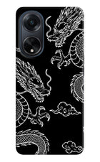 Twin Dragons Oppo F23 Hard Case Back Cover by Casekaro