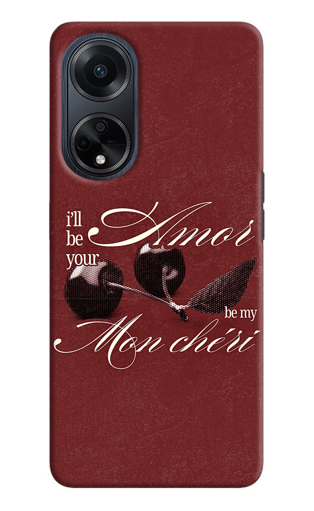 Velvet Cherry Oppo F23 Back Cover