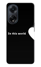 This World Oppo F23 Hard Case Back Cover by Casekaro